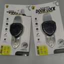 Guard Dog Security Blocklock Portable Door Lock, Hotel Door Locks for Travelers Security, Tough, Durable, Apartment Door Security, Home Security, Travel Essentials, Easy to Use (Black 2 Pack)