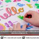 118 Pieces Hello Spring Window Clings Stickers Spring Grow Flower Butterfly Window Decals for School Home Kids Spring Birthday Party Supplies Baby Shower Anti-Collision Decoration