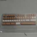 119 Keys Retro Minimalist Brown and Grey Keycaps, Custom MA Profile PBT Dye Sub Keycaps for ANSI Layout Cherry Mx Mechanical Keyboard (Only Keycap)