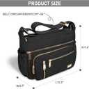 NPBAG Crossbody Bag for Women, Shoulder Purse Handbag Messenger Bag, Trendy Pocketbooks, Waterproof and Multi-Pockets