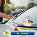 5 PLUS 22" Wiper Blades 2 Pack Replacement for Ford F150 F250 F350 F450 F550 2023 2022 2021 2020 2019 2018 2017 2016 2015 2014 2013-2009-OEM Quality Premium All-Season Windshield Wiper Blades