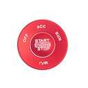 LECART Car Interior Accessories Red Start Engine Stop Button Cover Stickers Fit for Jeep Wrangler JL JLU Gladiator JT 2020 2021 2022 2023 2024 2025 Auto Interior Decoration Metal Trim 2 Pack