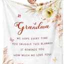 Grandma Gifts - Gifts for Grandma - Grandmas Birthday Gift from Grandkids - Best Grandmother Gift - to My Grandmom Throw Blanket 60"X50"