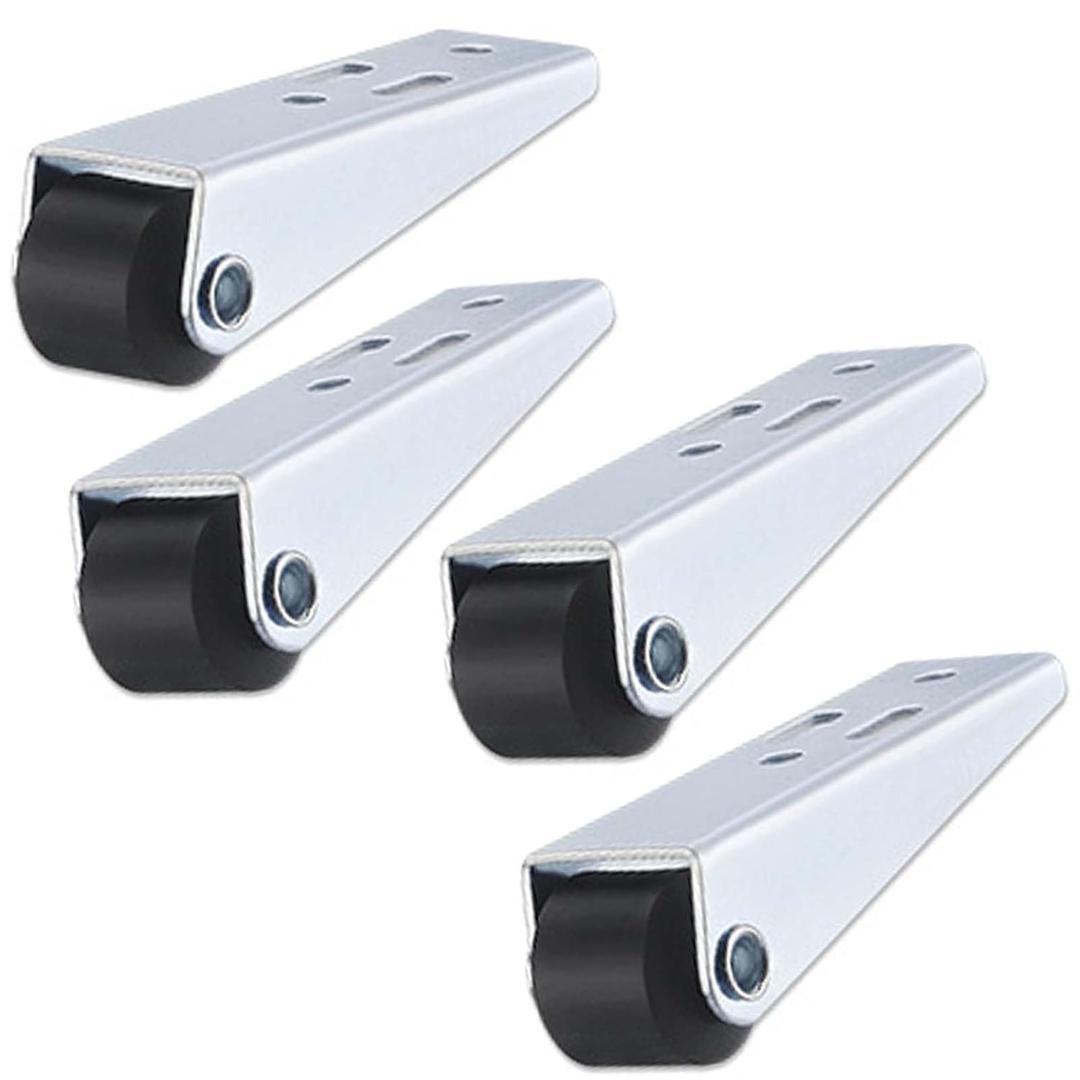 4 Pack Directional Caster Wheel,0.8in Mini Caster Wheels Low Profile,Fixed Castor Wheels for Furniture,PP Nylon Pulleys,for Sliding Door/Rolling Cabinet/Under Bed Storage Drawers Moving Castors