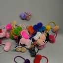 choicbaby Baby Girls Hair Accessories - Small Fluffy Pom Pom Ball Elastic Ponytail Holders and Rubber Bands for Toddlers and Infants (40Pcs)