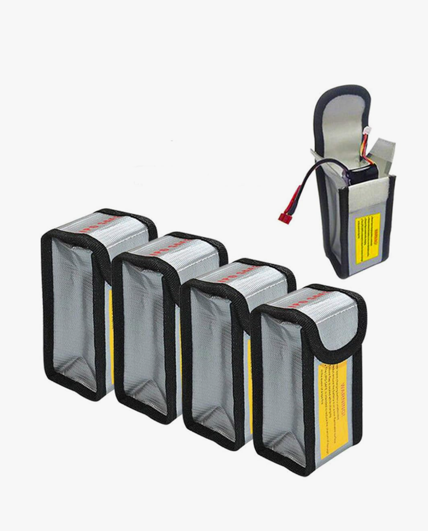 4pcs Lipo Battery Fireproof Explosion proof Bag Storage Guard Safe Pouch 125mm
Amazon's Choice