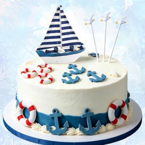 LaVenty Nautical cake Topper Baby Shower Nautical Cake Decoration