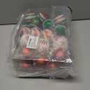 SHareconn 30ct 2.36 Inch Christmas Tree Colored Balls Ornaments, Shatterproof Plastic Decorative Xmas Baubles Decorations for Tree Holiday Decor(Red and Green White, 60mm)