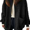 Oversized Jackets for Women 2026 Fall Clothes Casual Jacket Cardigan Outfits Tops (Large, Solidblack)
