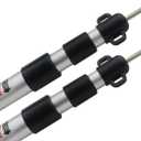 Sunnyglade 2 Pcs Adjustable Tarp Poles, Silver , Telescoping Aluminum Rods Portable Awning Poles for Camping,Backpacking,Hiking(Set of 2), 43.5 Inches X [Width]
