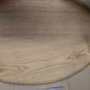 Mayfair Natural Oak Veneer Toilet Seat with Chrome Hinges, Elongated, Wood