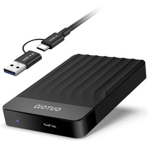 Portable External Hard Drive 1TB Storage Expansion HDD USB 3.0 USB-C for PC, Mac, Desktop, Laptop, Phone, PS4, PS5, PlayStation, Xbox One, Xbox 360, Xbox Series X/S, Android, Office & Game (Black)