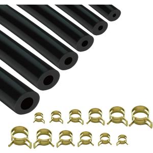 Silicone Vacuum Hose Automotive, size 1/8" 5/32" 3/16" 1/4" 5/16" 3/8", Silicone Vacuum Tubing Hose Kit - 5Feet