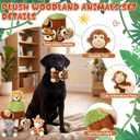 Skylety 7 Pieces Hide and Seek Dog Toys Activity Puppy Chew Squeaky Toys Plush Stuffing Burrow Woodland Stuffing with Squeakers for Small Medium Pets Dogs Puppy Gift(Lovely, Small)