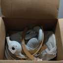 Baby Swings for Infants, Monamii Baby Swing, Infant Swing with 5 Speeds, 10 Lullabies, Electric Swing for Baby, Indoor & Outdoor Use (Beige)