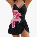 Blooming Jelly Womens One Piece Swimsuit Tummy Control Bathing Suit Gold Metal Tie Knot 2026 Swim Dress. XXL