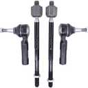 MOTOKU Front Inner and Outer Tie Rod Ends for Chevrolet Cruze Volt Buick Verano