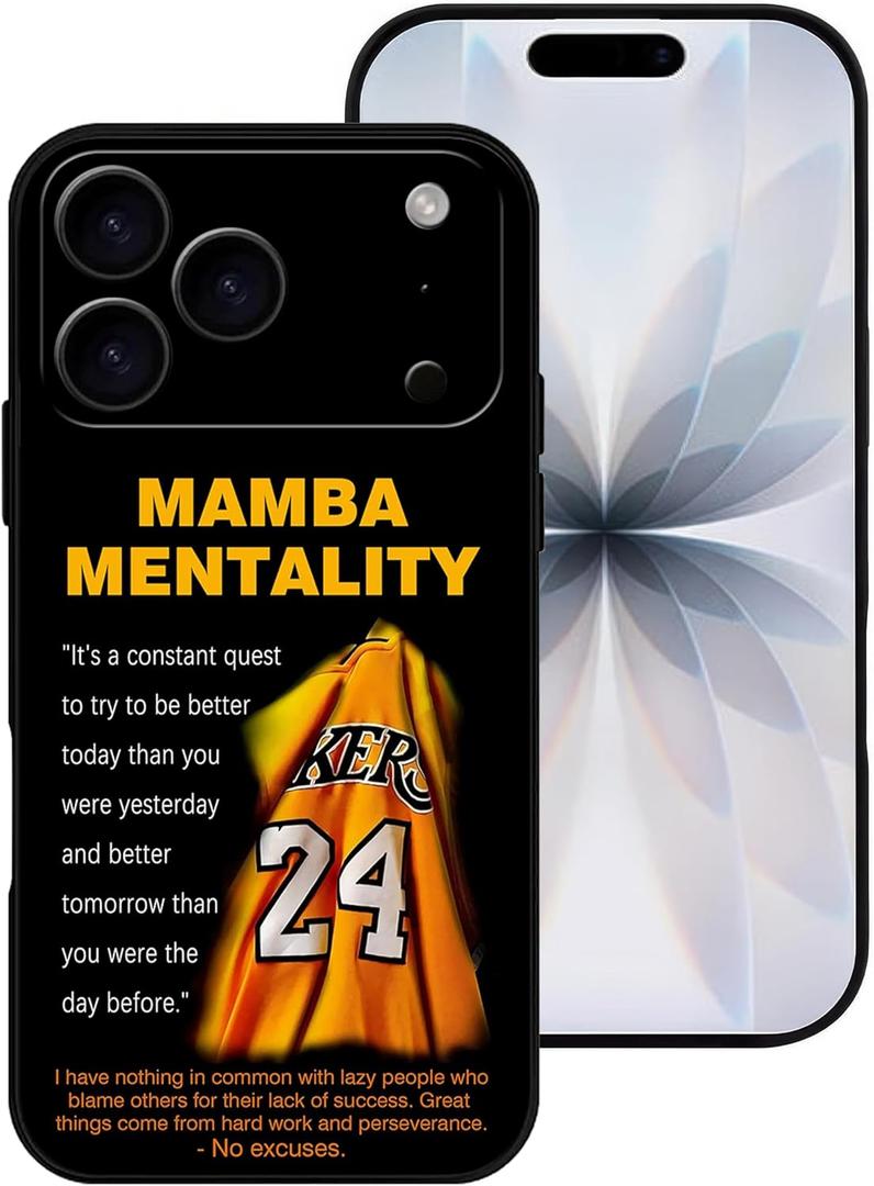 for iPhone 17 Pro Max Case, Basketball Legend Player Classic Pattern Phone Case, [Full Camera Protection] Soft Silicone Anti-Scratch Shockproof Protective Cover for 17 Pro Max 6.9"