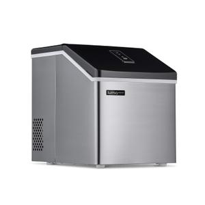 Clear Ice Cube Maker Machine | First Cubes in 15 Minutes, 40 lbs. of Ice in 24 Hours | Countertop Portable Design in Stainless Steel - IM200SS