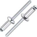(150Pcs) 1/4"x1/2" Aluminum blind pro Rivets,6.5X13mm Aluminum Grip and Steel Mandrel