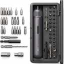 Kartop Electric Screwdriver Kit with 21 Magnetic Bits, Cordless Screwdriver 2000mAh Battery, Rechargeable Power Screwdriver with LED Light