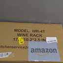 Bamboo Wine Rack, Sturdy and Durable Countertop Wine Storage Cabinet Shelf for Pantry - 4 Tiers 16 Bottle Wine Rack