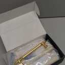 Asidrama 10 Pack 5 Inch(128mm) Brushed Brass Kitchen Cabinet Handles, Gold Cabinet Pulls Kitchen Cabinet Hardware for Cupboard Drawer Pulls (5" Hole Center)