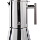 LAOION Stovetop Espresso Maker, 6Cup 10 oz Moka Pot, Stainless Steel Cuban and Italian Coffee Maker for Cafetera Cubana, Greca De Cafe Induction Stovetop Compatible, Coffee Gift for Home Travel