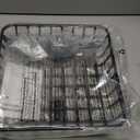 Spectrum Ashley Flat Napkin Holder Basket for Kitchen Counter & Dining Table Decor, Modern Heavy Duty Easy Access Napkin Dispenser for Cocktail Napkins, Black