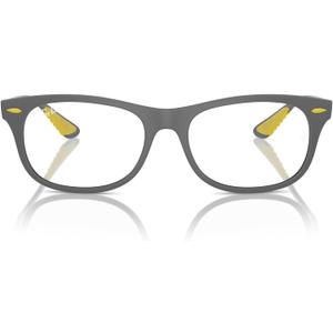 Ray-Ban Rx7307m Scuderia Ferrari Collection Square Prescription Eyewear Frames (Matte Grey/Demo Lens)