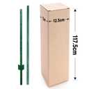 ARIFARO Metal Fence Posts 7 Feet assemblable,Pack of 10,Sturdy Duty No Digging Garden U Post for Wire Fencing Steel Poles for Yard, Outdoor