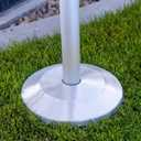 Flash Collar Flagpole Base (Large, Silver)