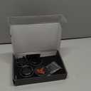 4 PCS Car Wheel Center Cap for Tesla Model Y & Model 3, Car Hubcaps with Logo Emblem and 4 Valve Stem Caps, 2.2 in ABS Wheel Rim Cover Accessories for Tesla 18"/19" Wheel, Black & Red