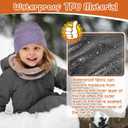 Sukeen Kids Beanie Hat for Boys Girls Ages 4-12 Soft Knitted Hat Seepage Proof Warm Skull Cap for Daily Outdoor (Purple)