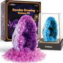 GobiDex Geodes Growing Science Kit for Kids Age 6-8-12, Geodes with Crystals Grow Fast in (24H), STEM Educational Science Experiments Toys, Geology & Rock Enthusiasts Collection, Gifts for Boys Girls