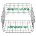 AMAGABELI GARDEN & HOME 24in(H)50ft(L) Black Adaptive Bending Annealing Wire Mesh Welded Wire Fence for Outdoor Yard Greenhouse Plant Protection Poultry Netting