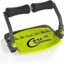 Adjustable Ab Machine with 3 Resistance Levels & Removable Handle - Complete Core Workout Equipment for Home Gym Fitness (All Ages)