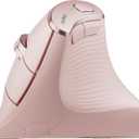 Nulea M510 Vertical Mouse Wireless, Ergonomic Mouse for Comfy Tracking, 3 Adjustable DPI (800-1200-1600), 2.4G Wireless Vertical Mouse with 6 Buttons, Compatible with Windows, Mac OS, Laptop, PC,Pink