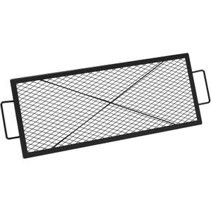 onlyfire Fire Pit Grill Grate, Heavy-Duty Steel Cooking Grate with X-Marks Design for Outdoor BBQ, Camping, Group Gatherings - 36 X 15