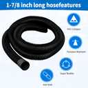 CMXZVBE38761 1-7/8 in, x 7 ft.for Craftsman,Industrial-Grade ShopVacuum Replacement Hose,Wet Dry Vac Hose Attachment,Vacuum Hoses,fits Most Wet/DryVacuums with a 1-7/8 inDiameter Hoses