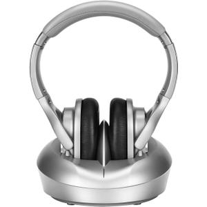 TV Wireless Headphones, Over Ear Headsets with RF Transmitter Charging Dock, Digital Stereo TV Watching Headsets Ideal for Seniors & Hearing Impaired