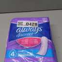 Always Discreet Adult Incontinence Pads for Women, Drier, 4 Drop Long Length, Moderate Absorbency, Pads for Bladder Control Management, Bladder Leaks, & Postpartum Pads, 54ct