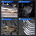 Floor Mats for Toyota Highlander 2014-2019 7/8 Seats, All Weather Protection Floor Liners, Custom Fit Floor Mats for Toyota, TPE Anti-Slip Waterproof Floor Liners (3)