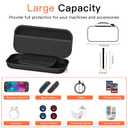 KIMHY Carrying Case for Switch 2 (2025), 2 in 1 Hard Protective Case and Screen Protector for Nintendo Switch 2, Large Capacity Travel Bag with 10 Game Card Slots and Pocket for Console & Accessories