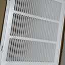 HVAC Premium 18 x 14 Duct Opening Steel Return Air Filter Grille, for 1-inch Filter, Fixed Hinged Door, Flat Stamped HVAC Vent Cover Grille, Outer Dimensions 20.5 x 16.5