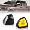 LED Side Mirror Turn Signal Light Left & Right Rear View Mirror Lamps Smoked Cover Lens for 68302828AA 68302829AA Compatible with 2010-2018 Dodge Ram 1500 2500 3500 4500 5500, Pack of 2