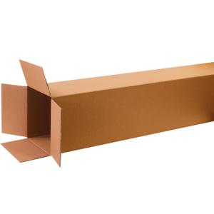BOX USA 12 x 12 x 60 Corrugated Cardboard Boxes, Tall 12"L x 12"W x 60"H, Pack of 10 | Shipping, Packaging, Moving, Storage Box for Home or Business, Strong Wholesale Bulk Boxes