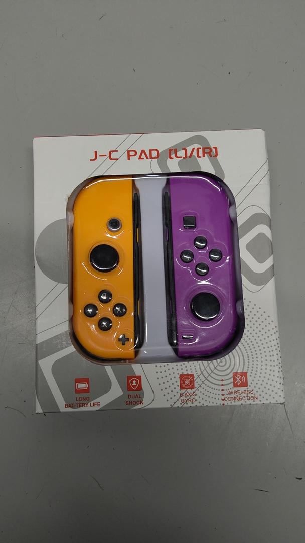 Sylphidara Replacement for Nintendo Switch Controller, Switch Controllers Compatible with Nintendo Switch/OLED/Lite, Support Dual Vibration/6Axis Gyro/Motion Control/Wakeup (Purple&Orange)