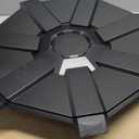 Wheel Hubcaps for Cybertruck, Tesla Cybertruck Accessories Wheel Cover ABS Black Durable Easy to Install Wheel Covers for Cyber Truck (1 PCS)