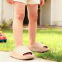 Cloud Slides for Kids,Soft EVA Boys Girls Slippers Bathroom Sandals,Toddler Home House Open Toe Comfy Thick Shower Summer Sole Pool Beach Slippers (Beige)